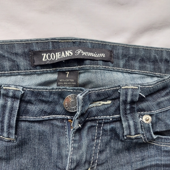 Zco Premium Jeans Womens Low Rise Skinny Blue Jeans, Size 7 - Picture 4 of 8